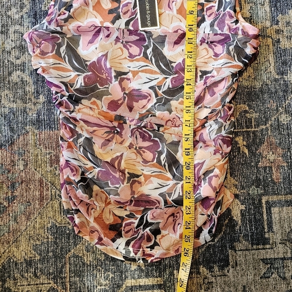 Cable & Gauge Side Cinch Sleeveless Blouse Women's Size Large NWT - Picture 7 of 10